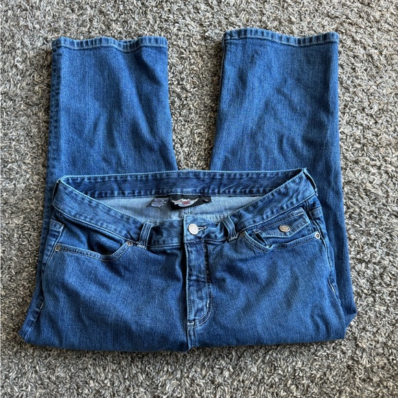 Harley-Davidson Denim - Women’s Harley Davidson Wide Leg Jeans Sz 12